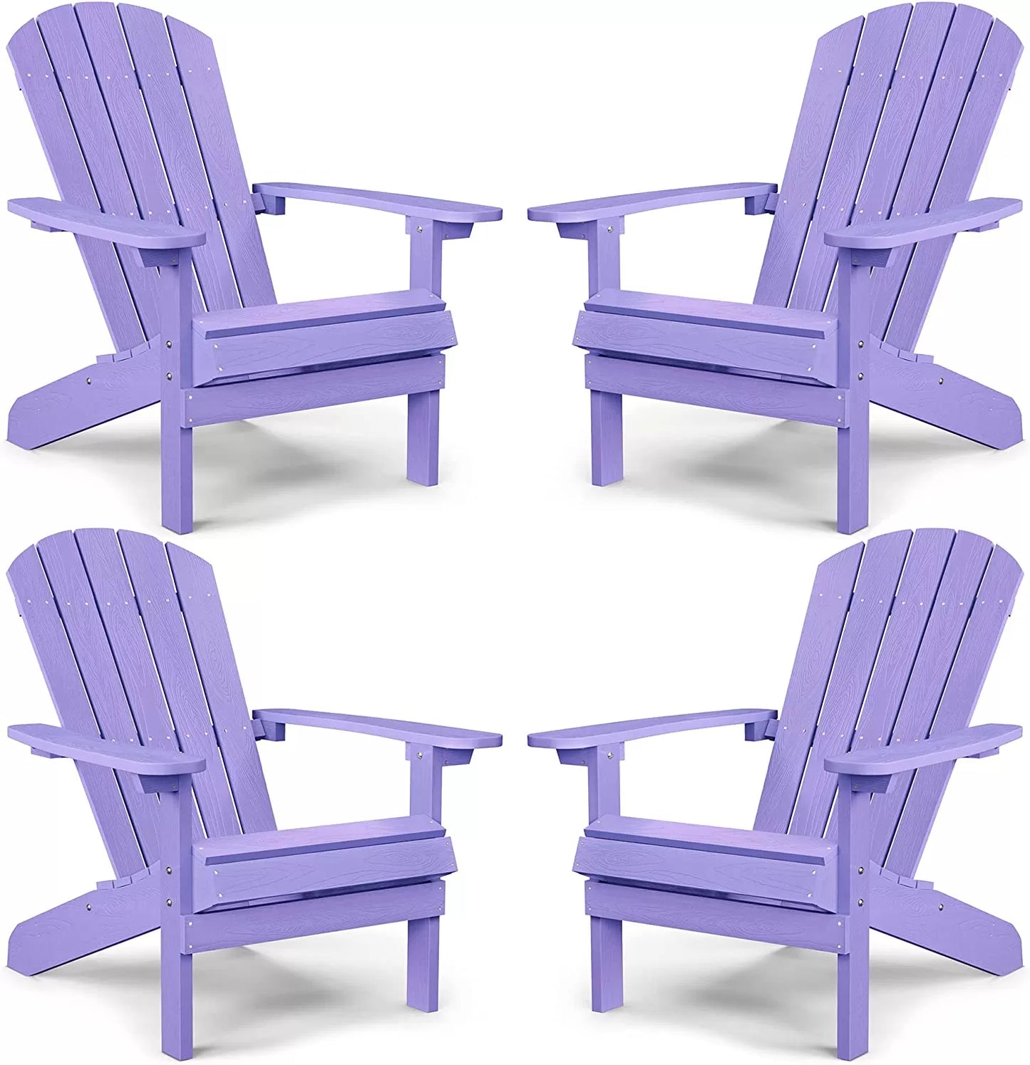 Adirondack Chair ,Patio Chairs 5 Steps Easy Installation,Widely Used in Outdoor, Fire Pit, Deck, Outside, Garden, Campfire Chairs