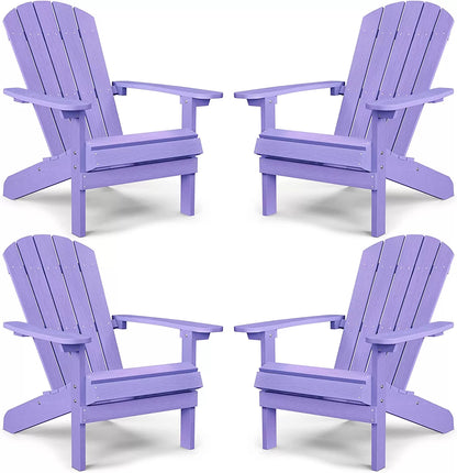 Adirondack Chair ,Patio Chairs 5 Steps Easy Installation,Widely Used in Outdoor, Fire Pit, Deck, Outside, Garden, Campfire Chairs