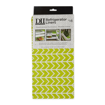 DII Nautical Blue Market Print Fridge Liner (Set of 6)