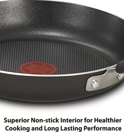 Hard Anodized Nonstick 17 Piece Cookware Set, Black
