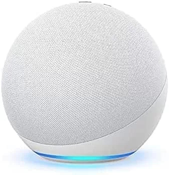 Echo (4th Gen) | With premium sound, smart home hub, and Alexa | Glacier White
