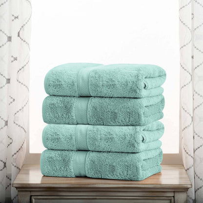 Superior Egyptian Cotton Pile Heavyweight Bath Towel Set of 4