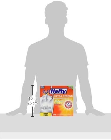 Hefty Ultra Strong Tall Kitchen Trash Bags, Citrus Twist Scent, 13 Gallon, 80 Count