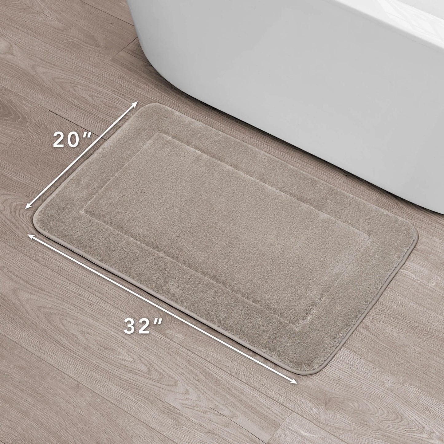 Oliver Brown Terry Memory Foam Bath Mat