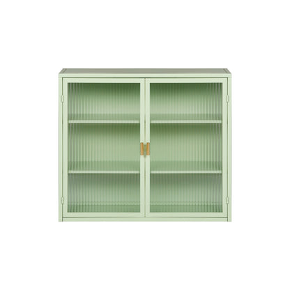 Retro Style Glass Door Wall Cabinet