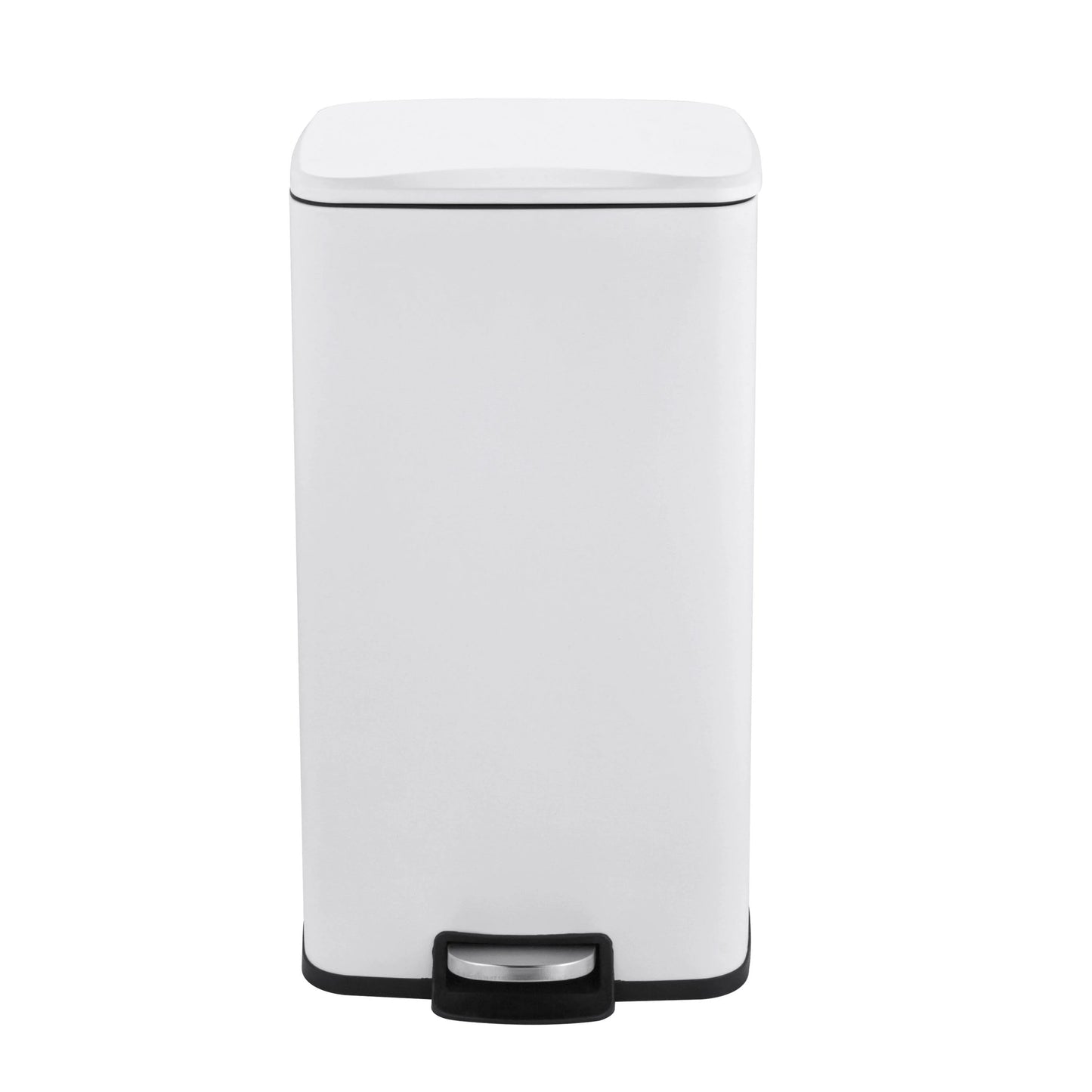 Innovaze 8 Gal./30 Liter Rectangular Matt White step-on Trash Can for kitchen