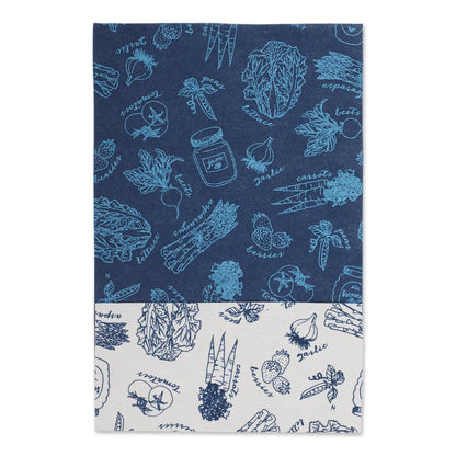DII Nautical Blue Market Print Fridge Liner (Set of 6)