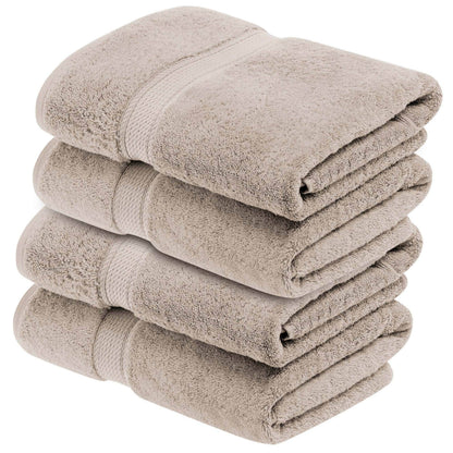 Superior Egyptian Cotton Pile Heavyweight Bath Towel Set of 4