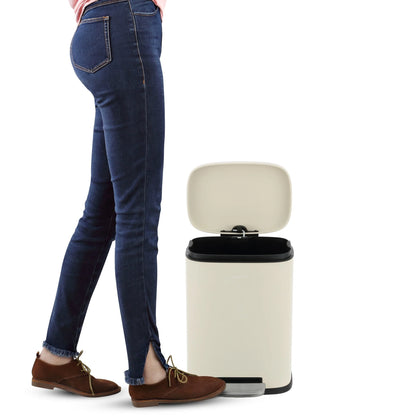 happimess 13-Gallon Trash Can with Soft-Close Lid and FREE Mini Trash Can