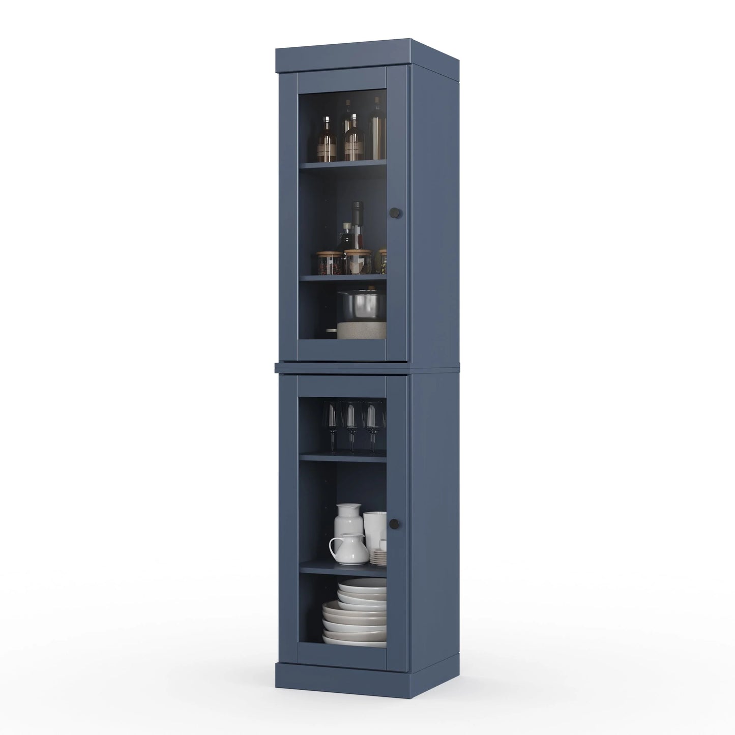 100% Solid Wood 16.5" Kitchen Pantry Cabinet with Doors by Palace Imports