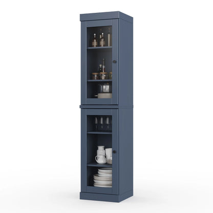 100% Solid Wood 16.5" Kitchen Pantry Cabinet with Doors by Palace Imports