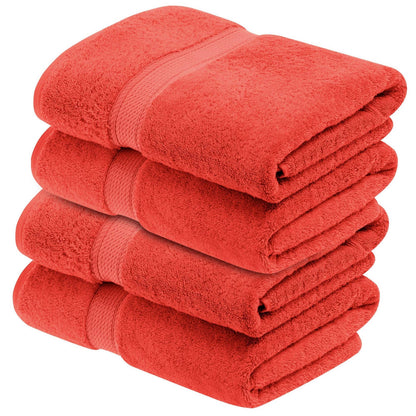 Superior Egyptian Cotton Pile Heavyweight Bath Towel Set of 4