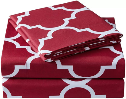 Brushed Microfiber Hypoallergenic 4 pcs Bedsheet Set