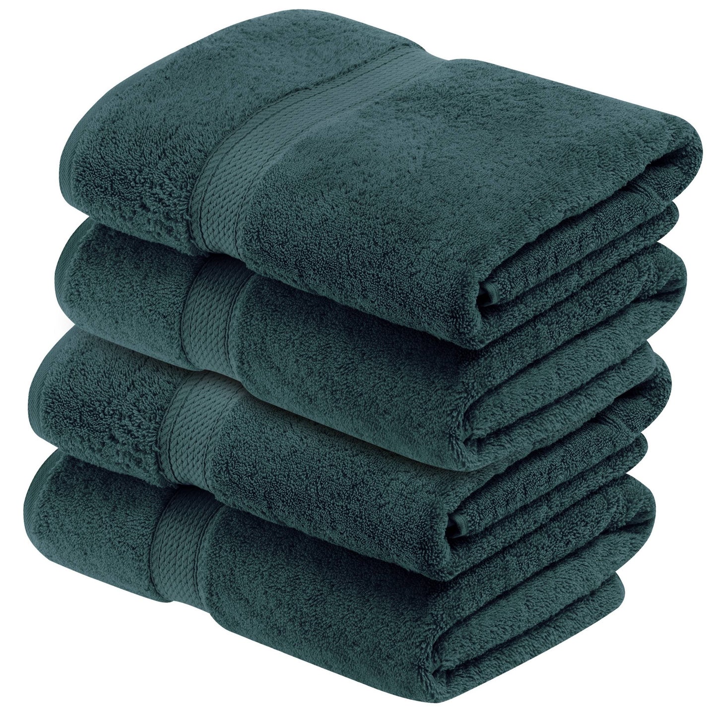 Superior Egyptian Cotton Pile Heavyweight Bath Towel Set of 4