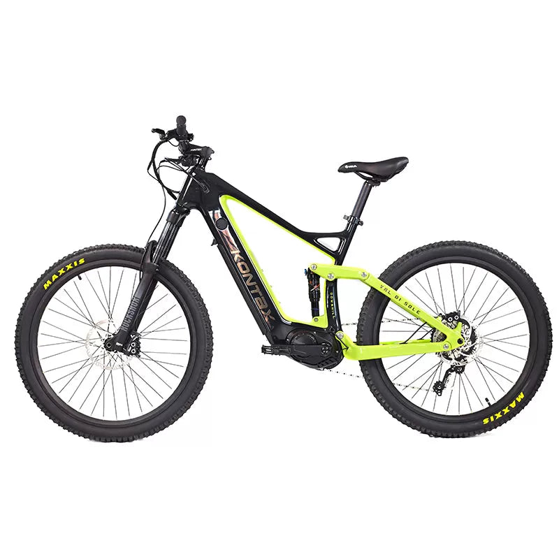 E-Bike EM500 43V 10.5Ah Carbon Fiber Frame 500W Motor 27.5" Carbon Fiber EMTB