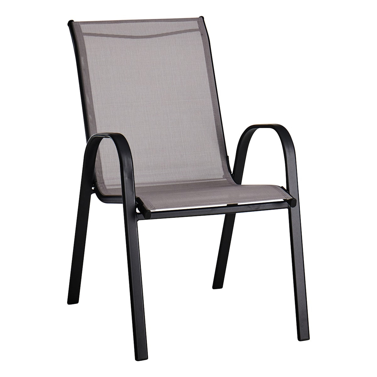 Stackable Sling Patio Chair, Grey