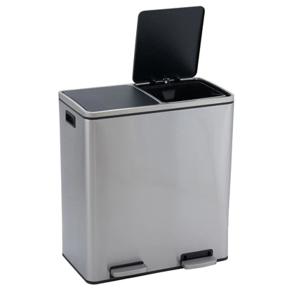 Household Essentials Dual Compartment Trash Can