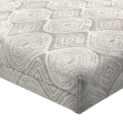 Grey Patna Geo Outdoor Square Seat Cushion