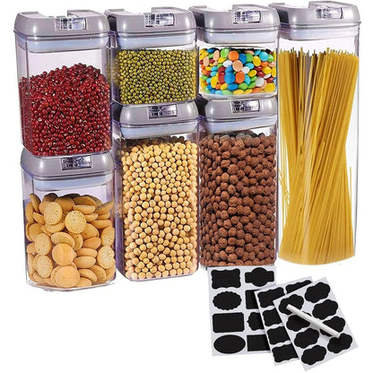 Cheer Collection 7-piece Stackable Airtight Food Storage Container Set