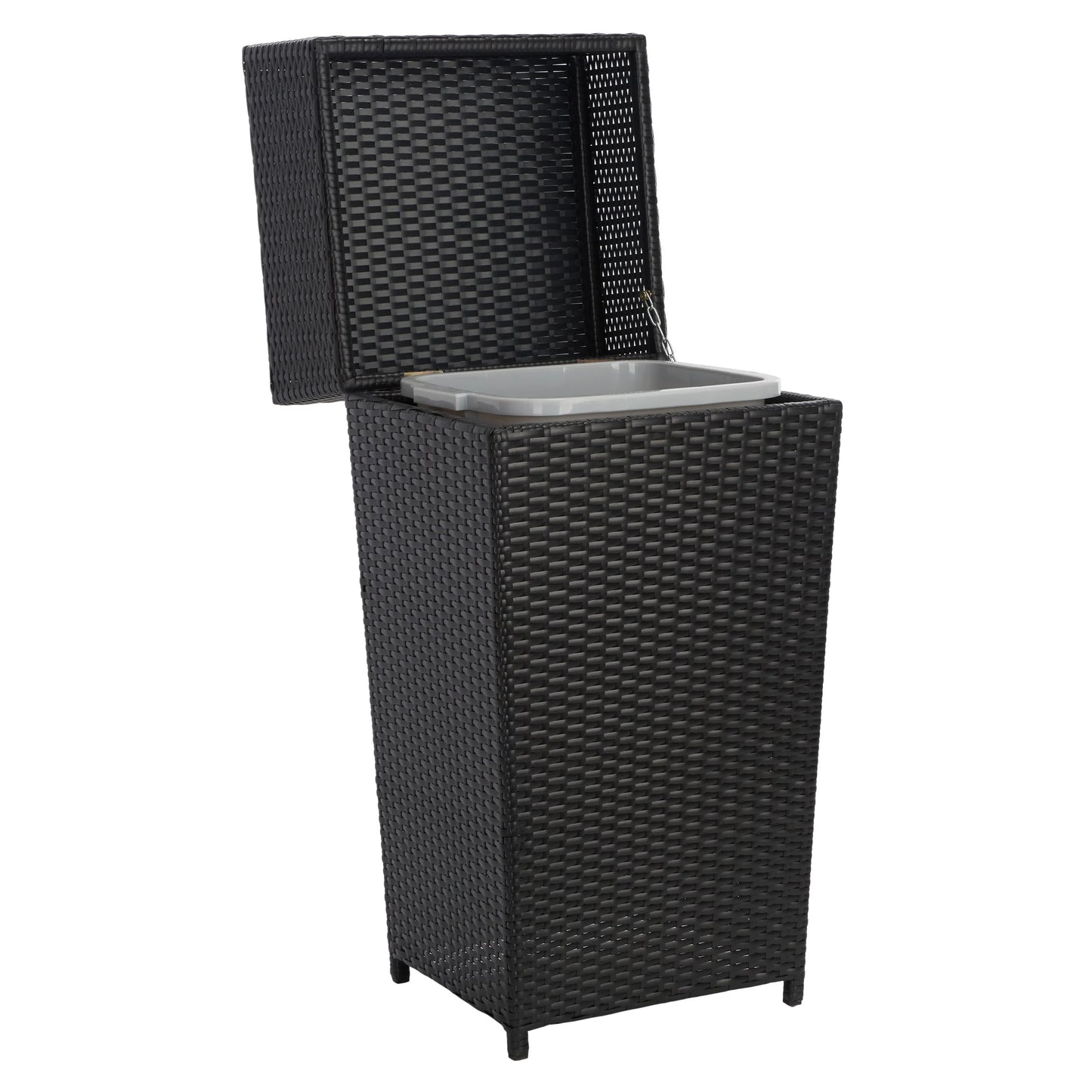 SAFAVIEH Outdoor Jennie Trash Bin (Fully Assembled)