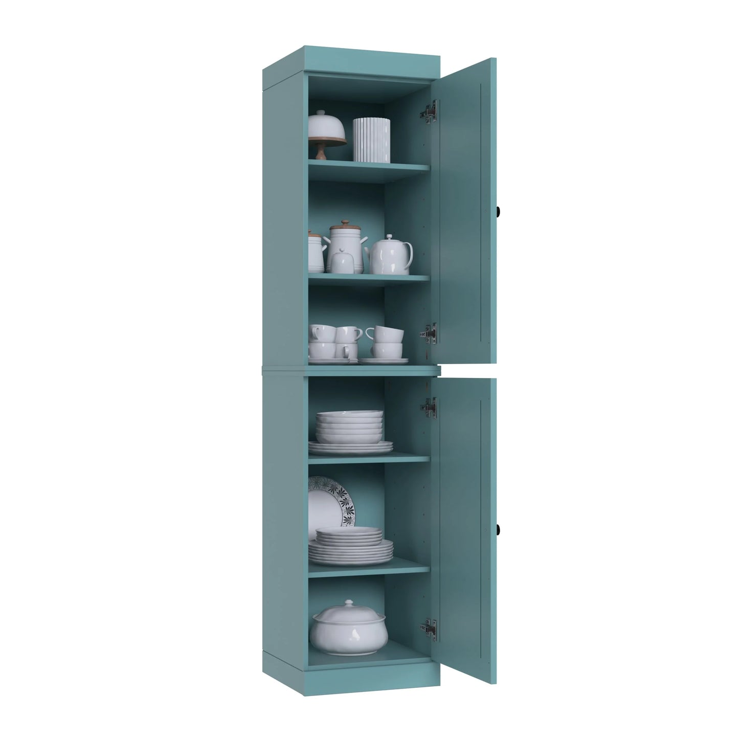 100% Solid Wood 16.5" Kitchen Pantry Cabinet with Doors by Palace Imports