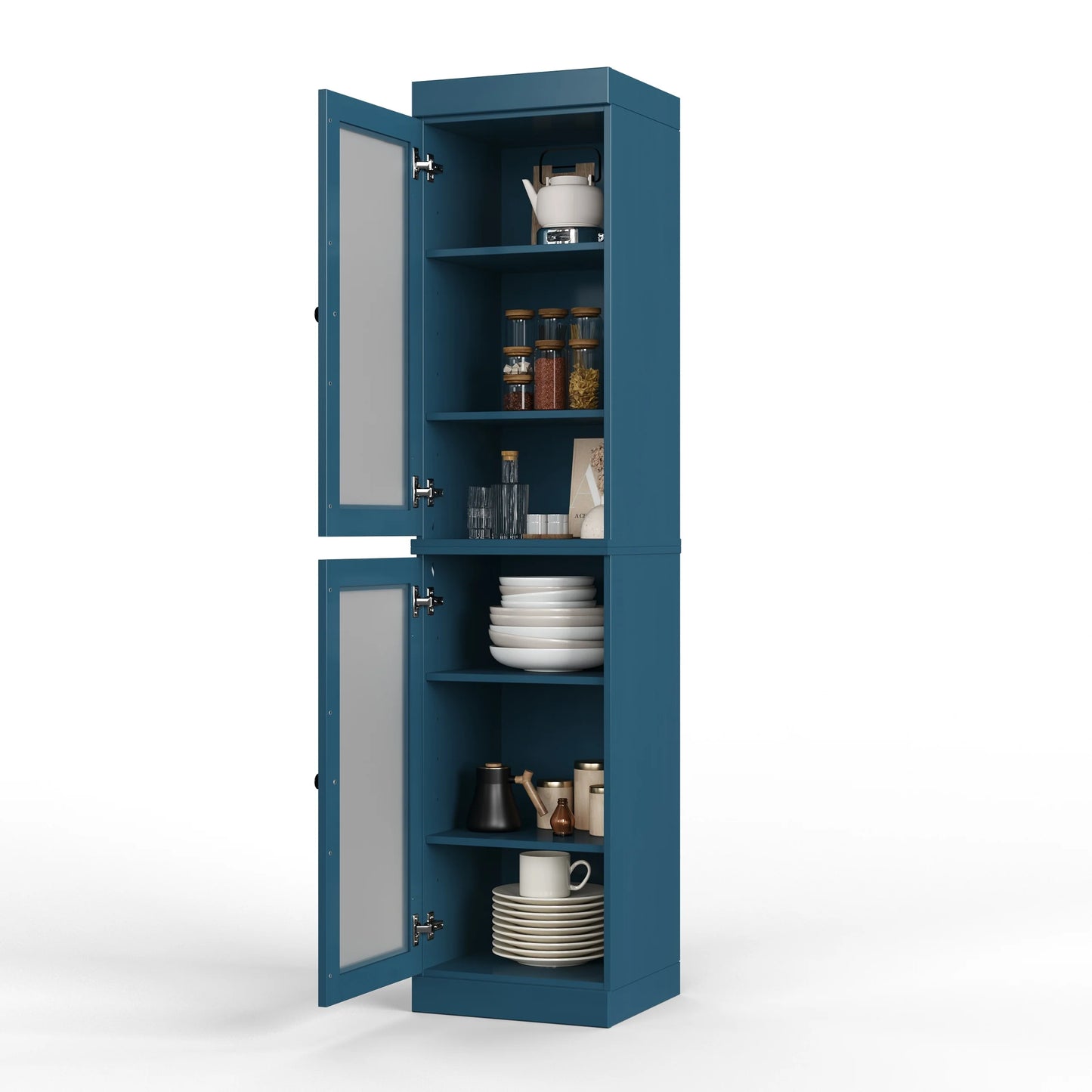 100% Solid Wood 16.5" Kitchen Pantry Cabinet with Doors by Palace Imports