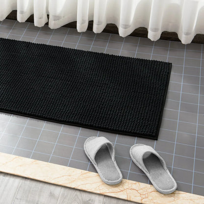 Subrtex Luxury Chenille Bath Rugs Soft Bathroom Mats