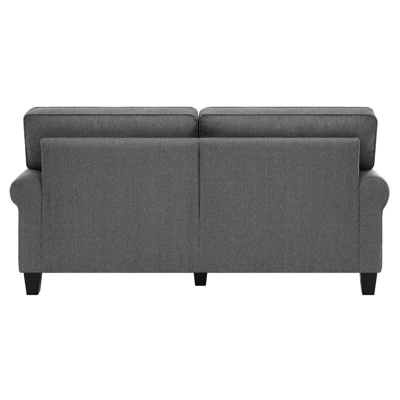 Serta Copenhagen 78" Sofa Couch for Two People with Pillowed Back Cushions and Rounded Arms