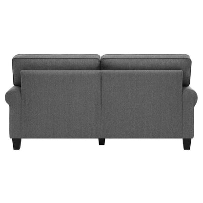 Serta Copenhagen 78" Sofa Couch for Two People with Pillowed Back Cushions and Rounded Arms