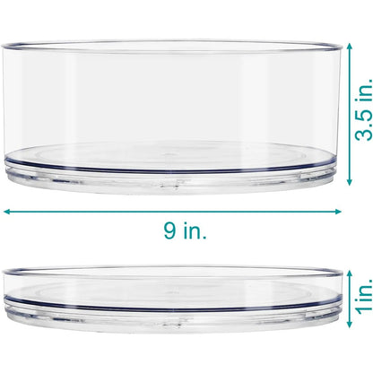 Sorbus Lazy Susan Organizer Rotating Set for Refrigerator Turntable Fridge Pantry Cabinet Table Makeup - Set of 3