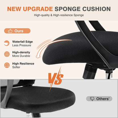 Ergonomic Office Chair, High Back Desk Chair with Headrest, Home Office Swivel Mesh Computer Chair, Executive Office Chair