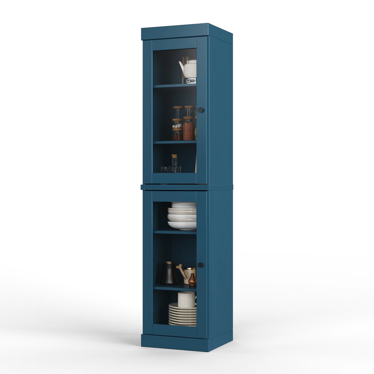 100% Solid Wood 16.5" Kitchen Pantry Cabinet with Doors by Palace Imports