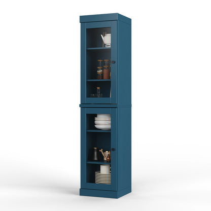 100% Solid Wood 16.5" Kitchen Pantry Cabinet with Doors by Palace Imports