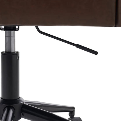 Fabius Mid-Century Modern Height-Adjustable Swivel Office Chair