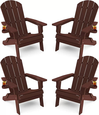 Adirondack Chair ,Patio Chairs 5 Steps Easy Installation,Widely Used in Outdoor, Fire Pit, Deck, Outside, Garden, Campfire Chairs