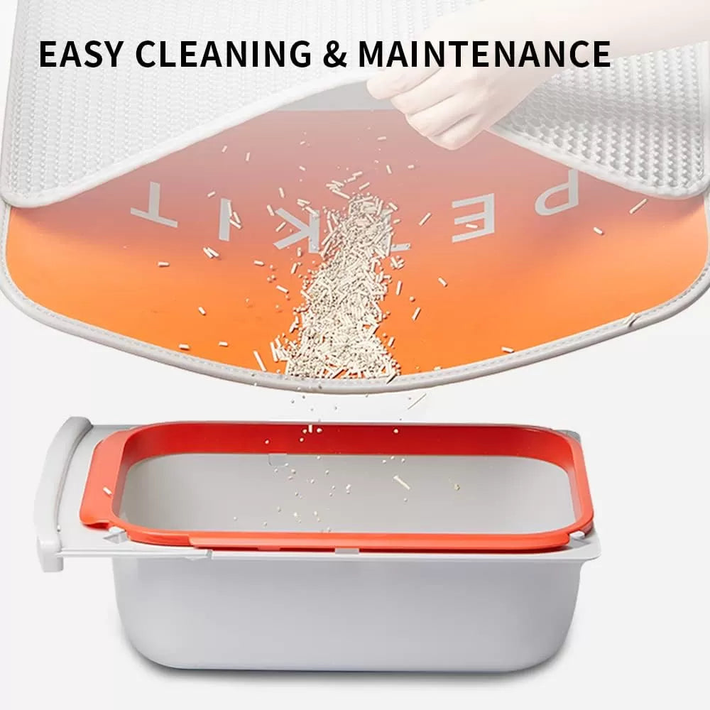 PETKIT Extra Large Self Cleaning Cat Litter Box for Multi Cats-76L, Automatic Cat Litter Box Strong Odor Eliminator, xSecure Integrated Safety Protection/APP Control Smart Cat Litter Box with Liner