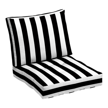 ARDEN Outdoor Plush Modern Tufted Blowfill Deep Seat Set, 24 x 24