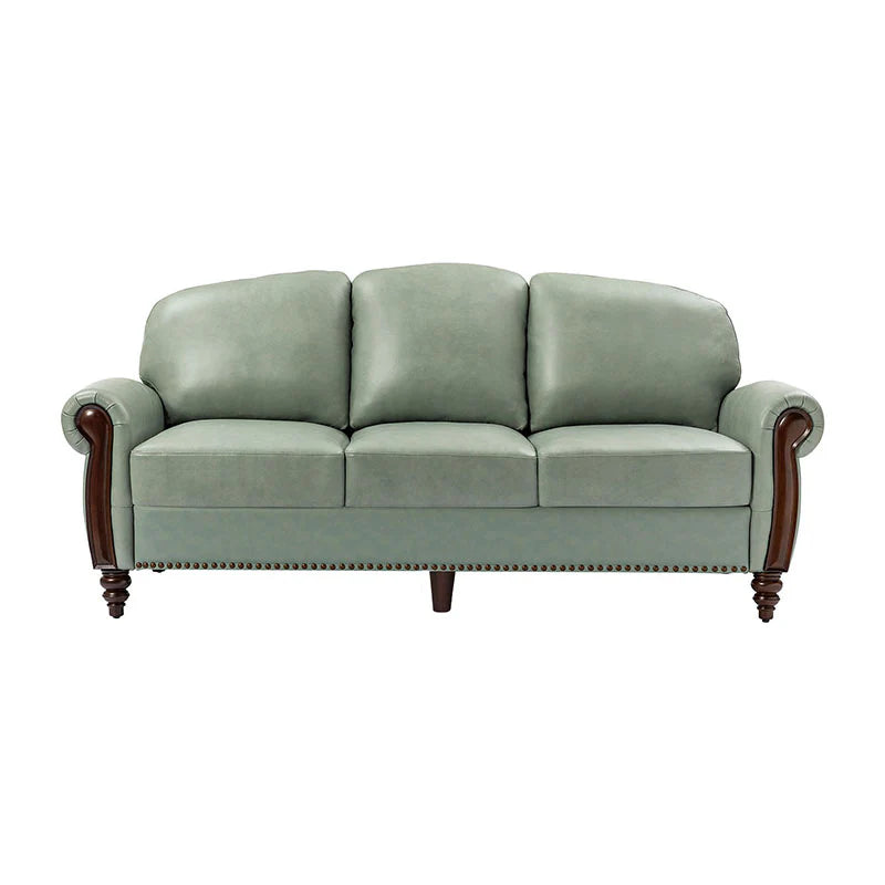 Christoph 84" Genuine Leather Sofa