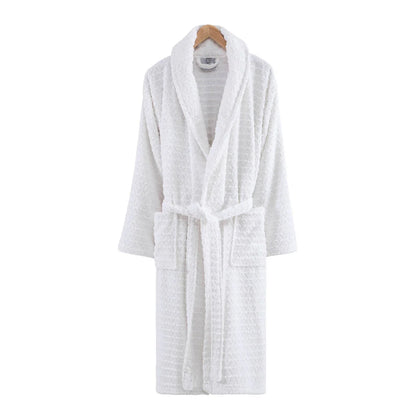Ozan Premium Home Azure Bathrobes Collection 100% Turkish Cotton Unisex Terry Cloth Bathrobe