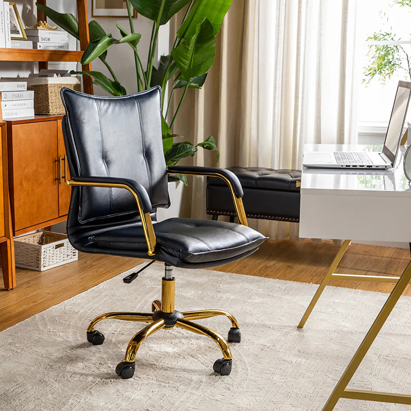 Michele Vegan Leather Task Accent Chair