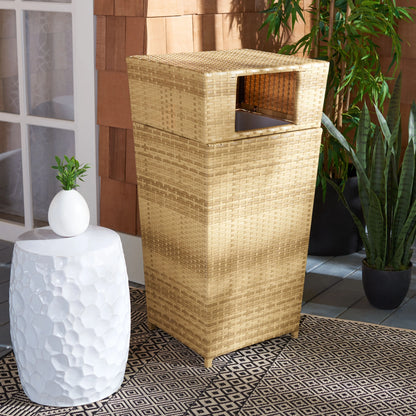 SAFAVIEH Outdoor Jennie Trash Bin (Fully Assembled)
