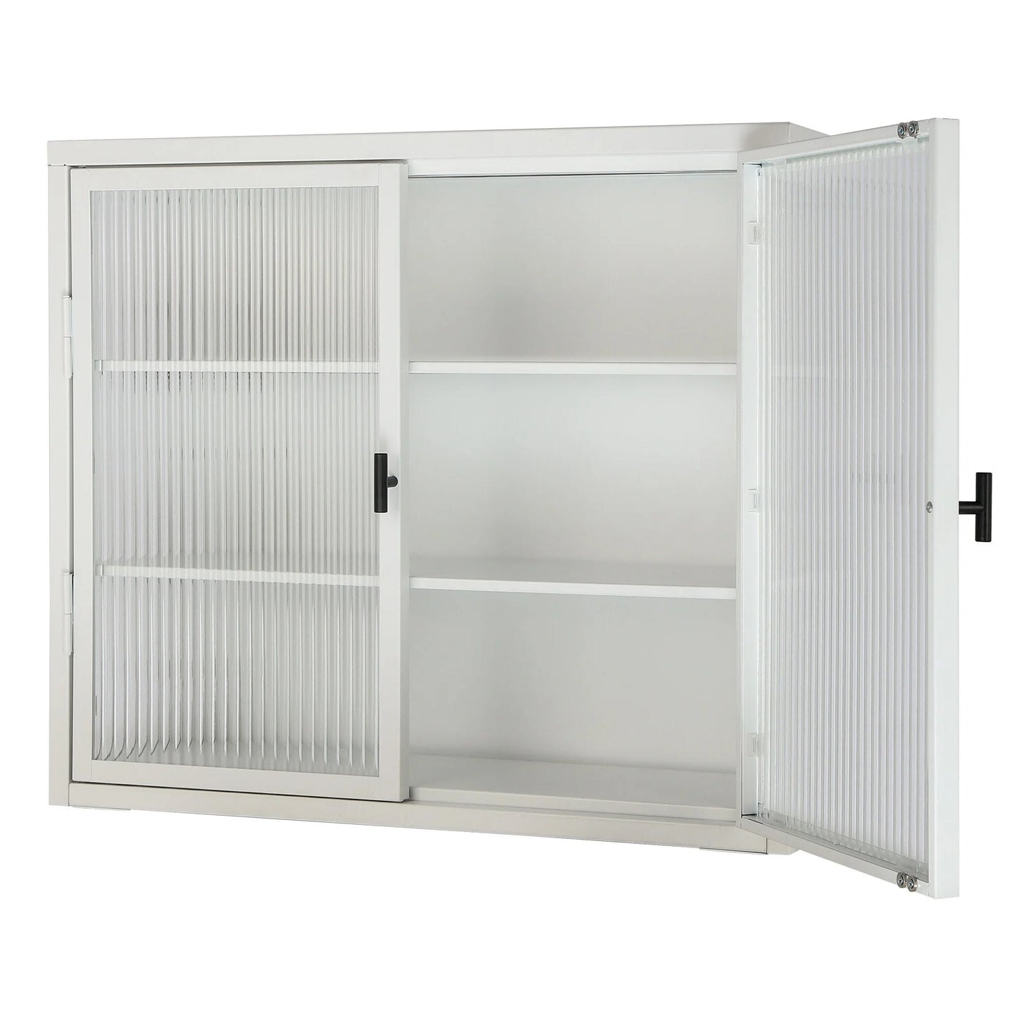 Retro Style Glass Door Wall Cabinet