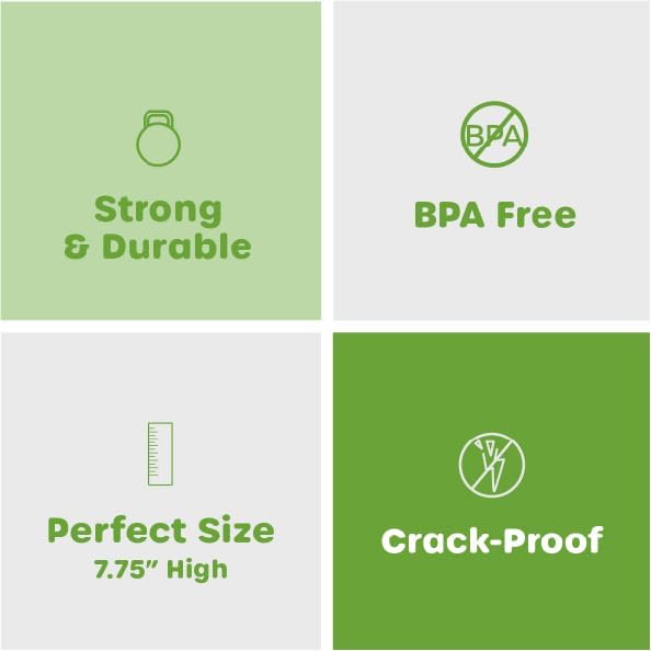 [200 Pack] Flexible Disposable Plastic Drinking Straws - 7.75"High - Assorted Colors Striped