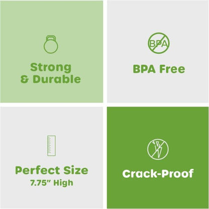 [200 Pack] Flexible Disposable Plastic Drinking Straws - 7.75"High - Assorted Colors Striped