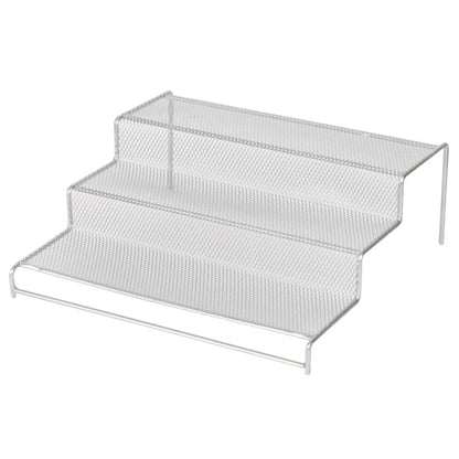 YBM Home Kitchen Mesh 3 Tier Spice Rack Step Shelf Organizer, Multipurpose,