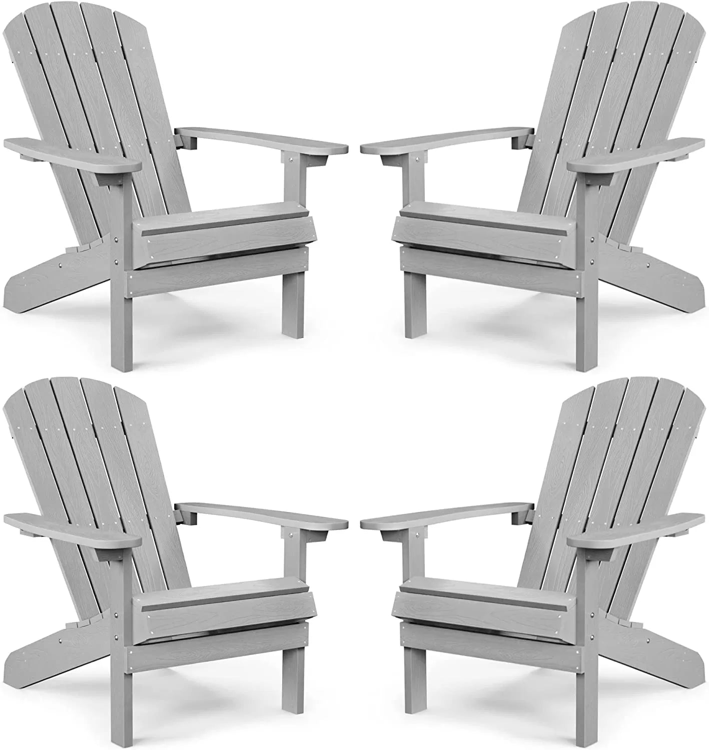Adirondack Chair ,Patio Chairs 5 Steps Easy Installation,Widely Used in Outdoor, Fire Pit, Deck, Outside, Garden, Campfire Chairs