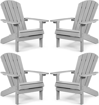 Adirondack Chair ,Patio Chairs 5 Steps Easy Installation,Widely Used in Outdoor, Fire Pit, Deck, Outside, Garden, Campfire Chairs