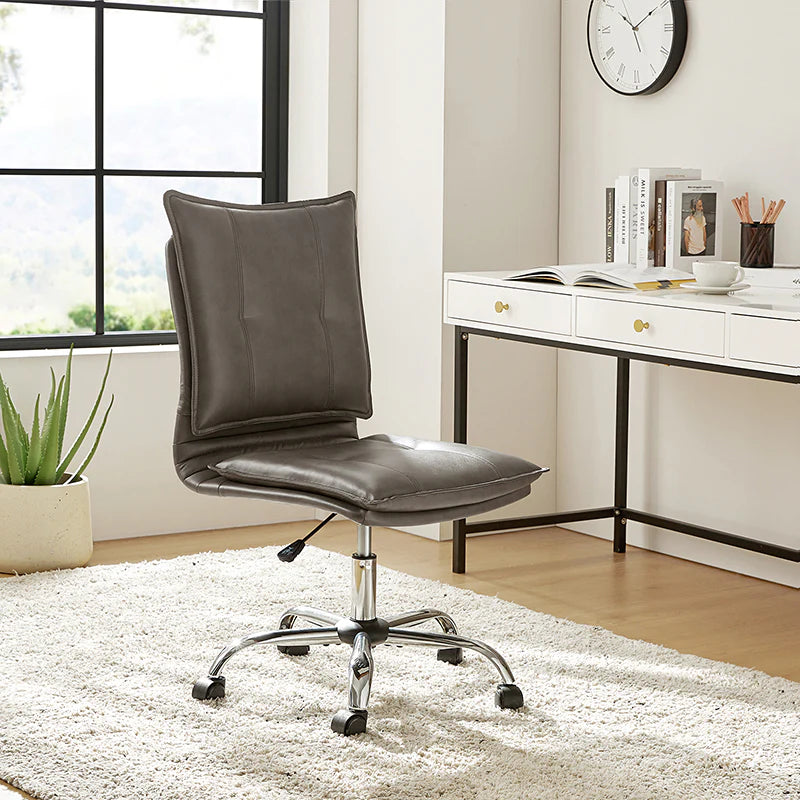 Edwin Leather Swivel Task Chair