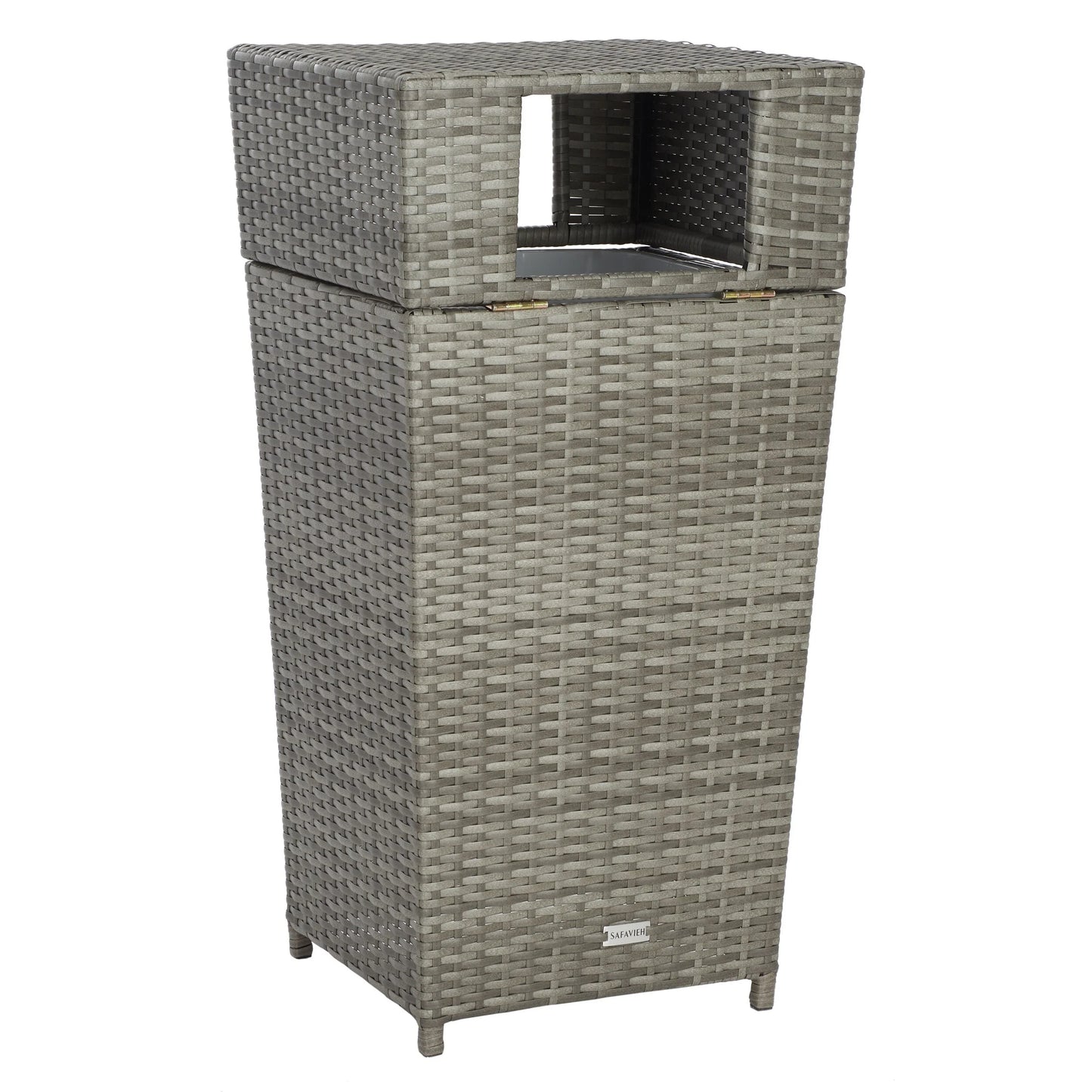 SAFAVIEH Outdoor Jennie Trash Bin (Fully Assembled)