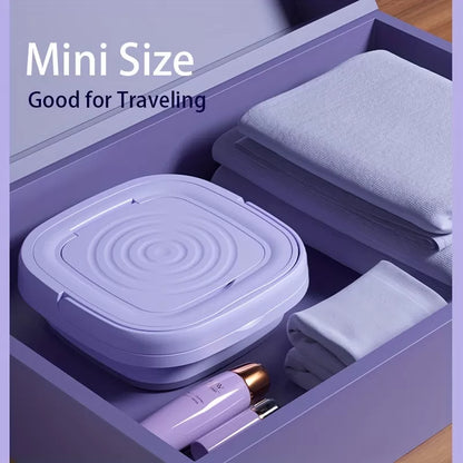 Mini Washing Machine, Automatic Portable Washer Machine For Underwear Baby Clothes, Handheld Easy Storage